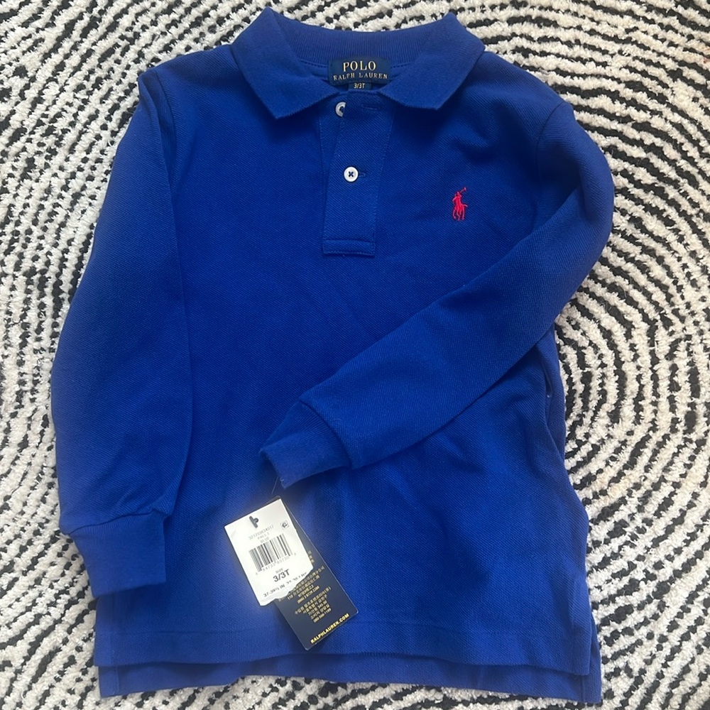 New polo royal blue shirt